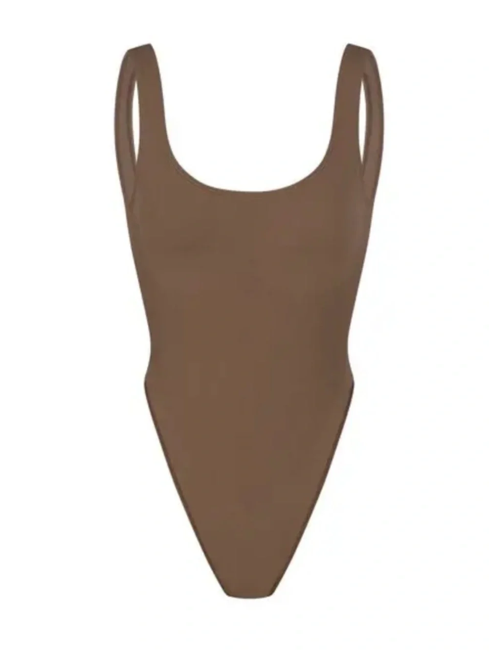 SKIMS Contour High Cut Bodysuit - Olive